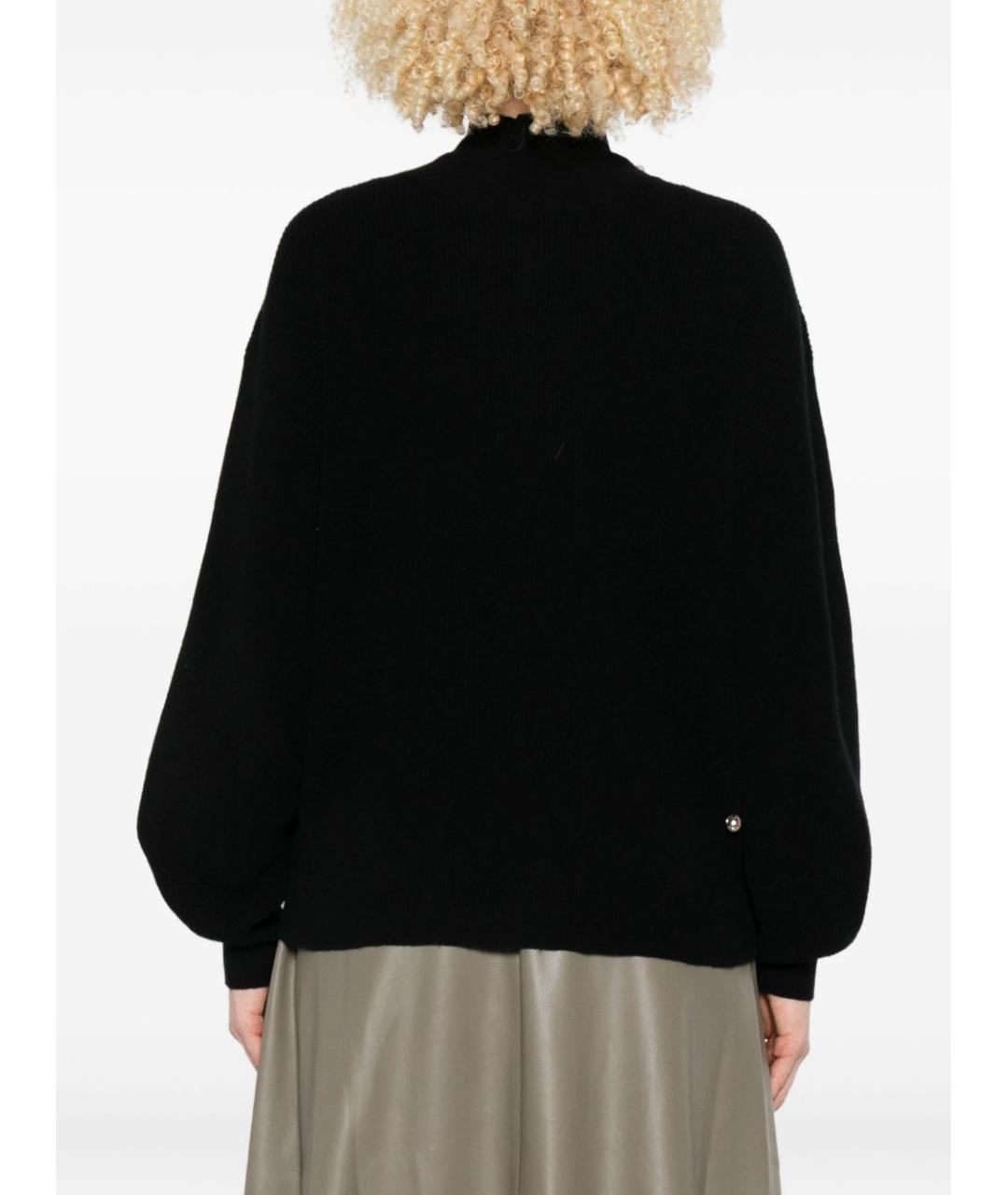 LIU JO Черный шерстяной джемпер / свитер, фото 4