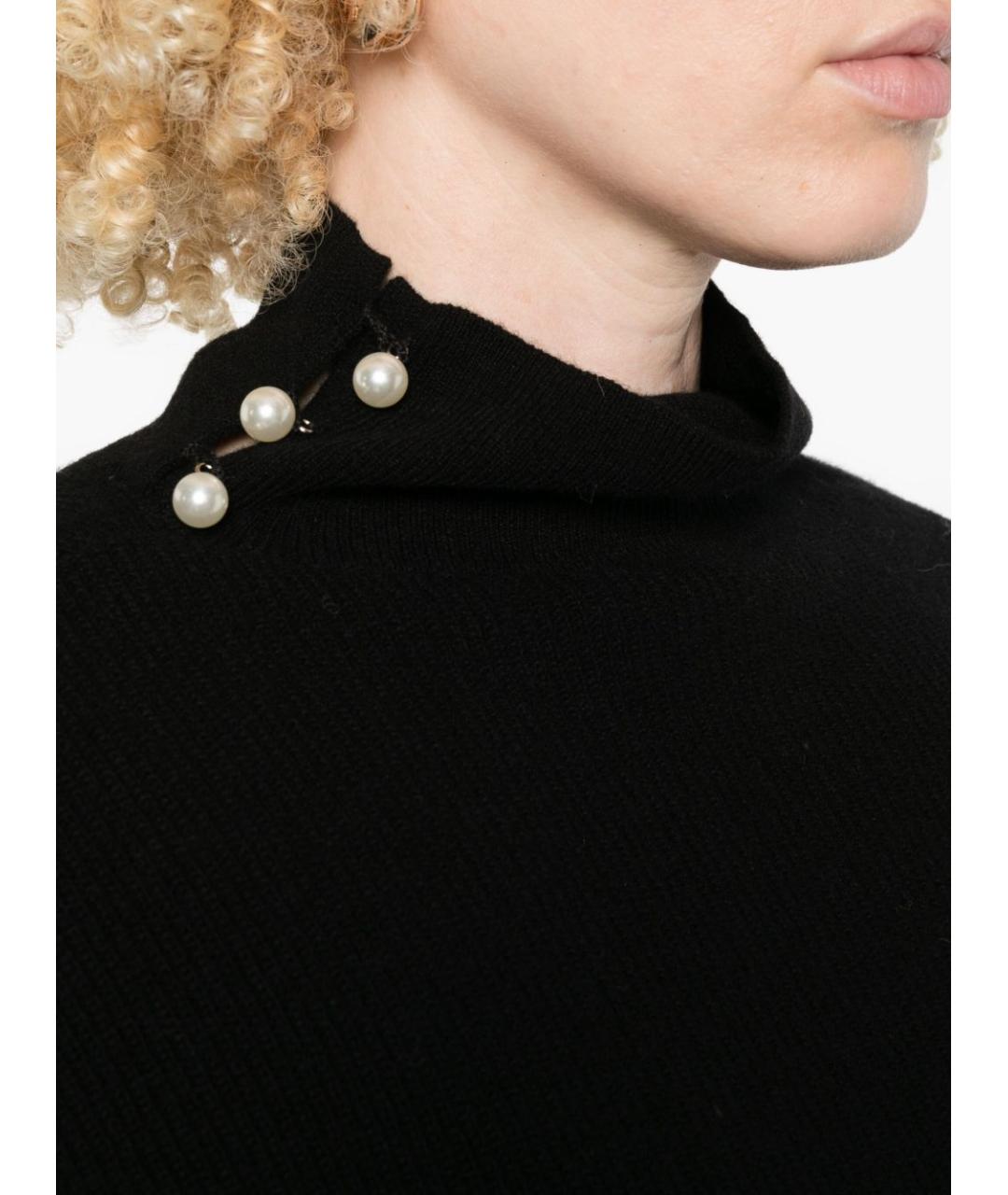 LIU JO Черный шерстяной джемпер / свитер, фото 5