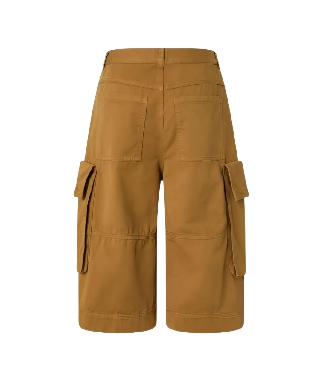 PINKO Коричневые хлопковые кюлоты, фото 4