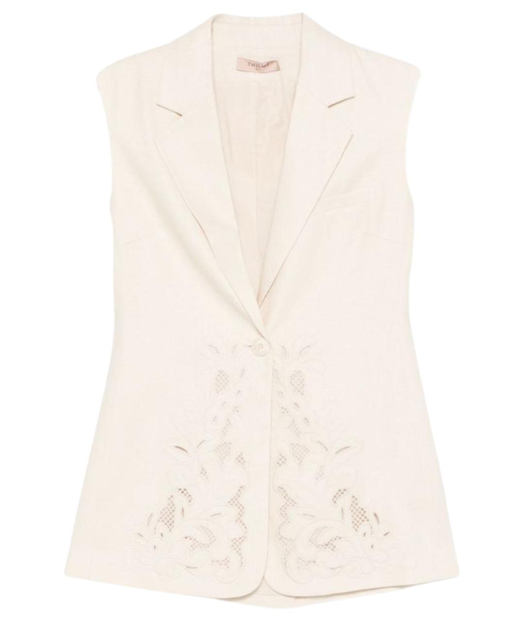 TWIN-SET Бежевый жилет, фото 1
