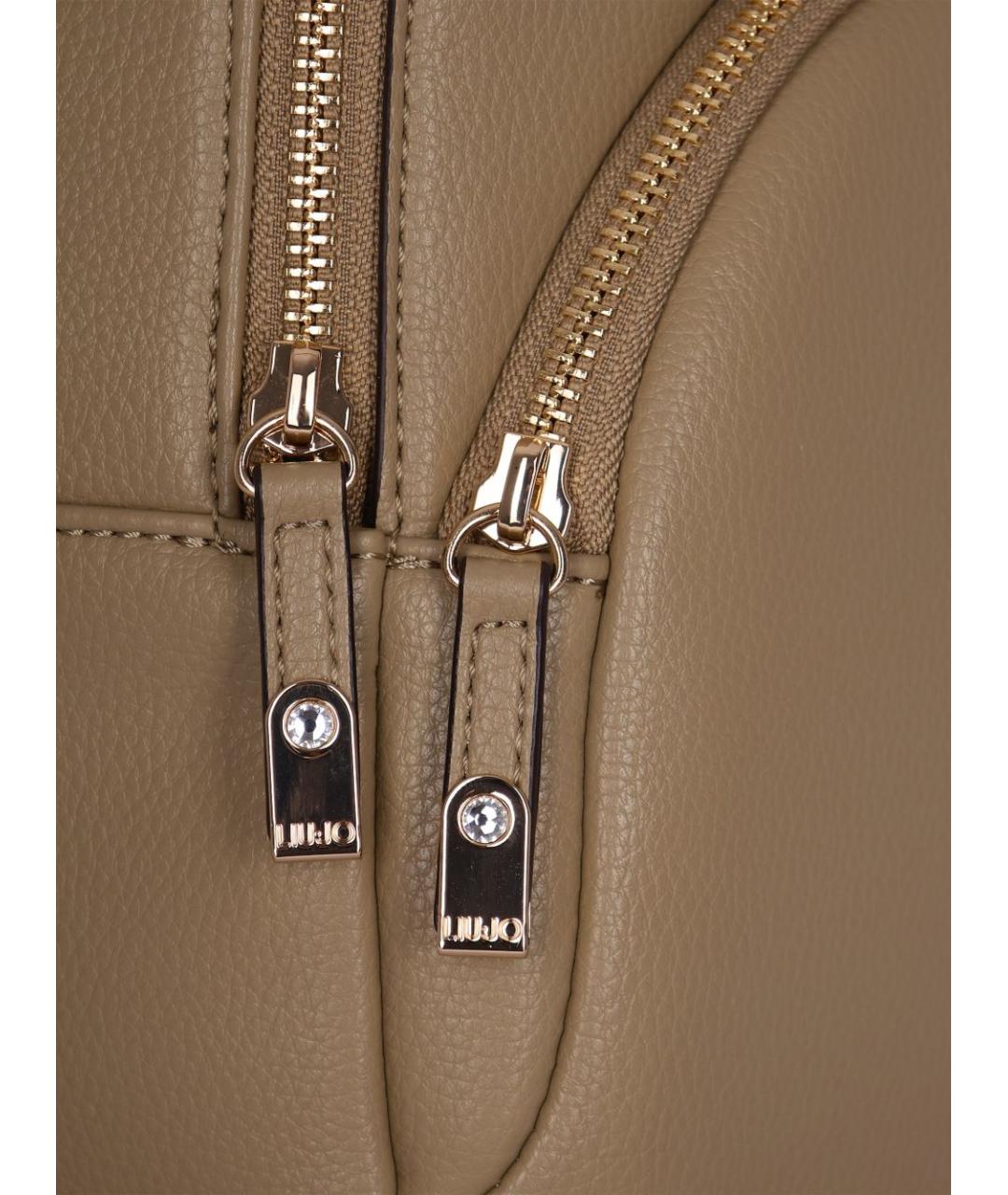 LIU JO Бежевый рюкзак из искусственной кожи, фото 2
