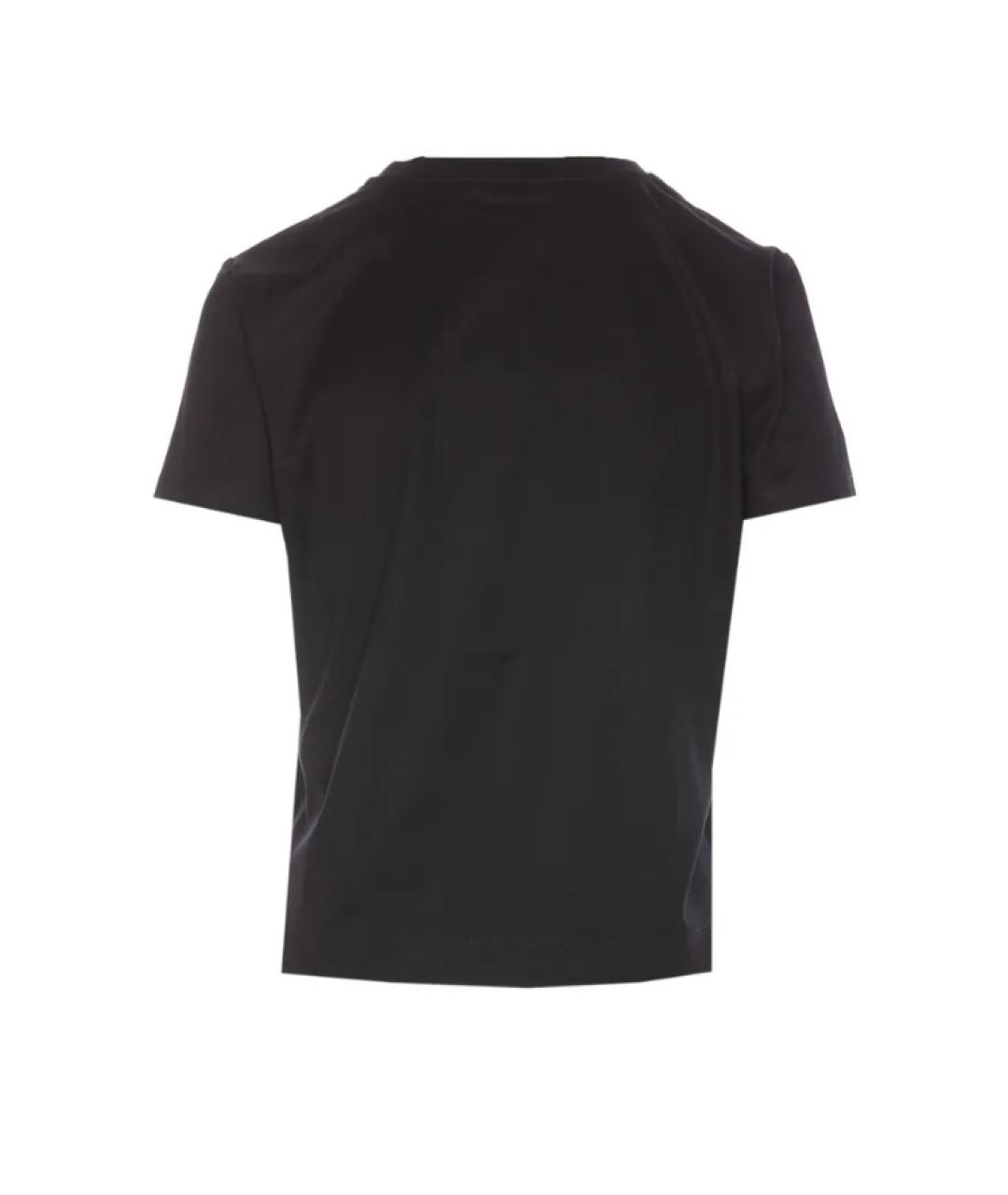 MAX MARA Черная хлопковая футболка, фото 2