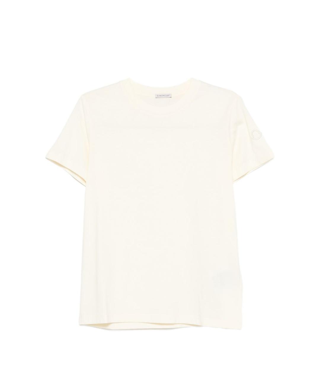 MONCLER Бежевая футболка, фото 1