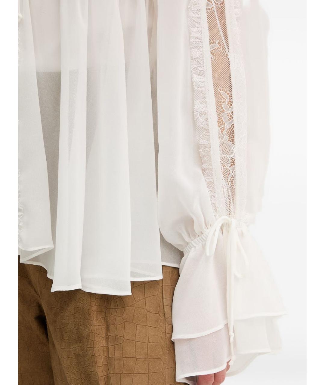 PINKO Белая полиэстеровая блузы, фото 3