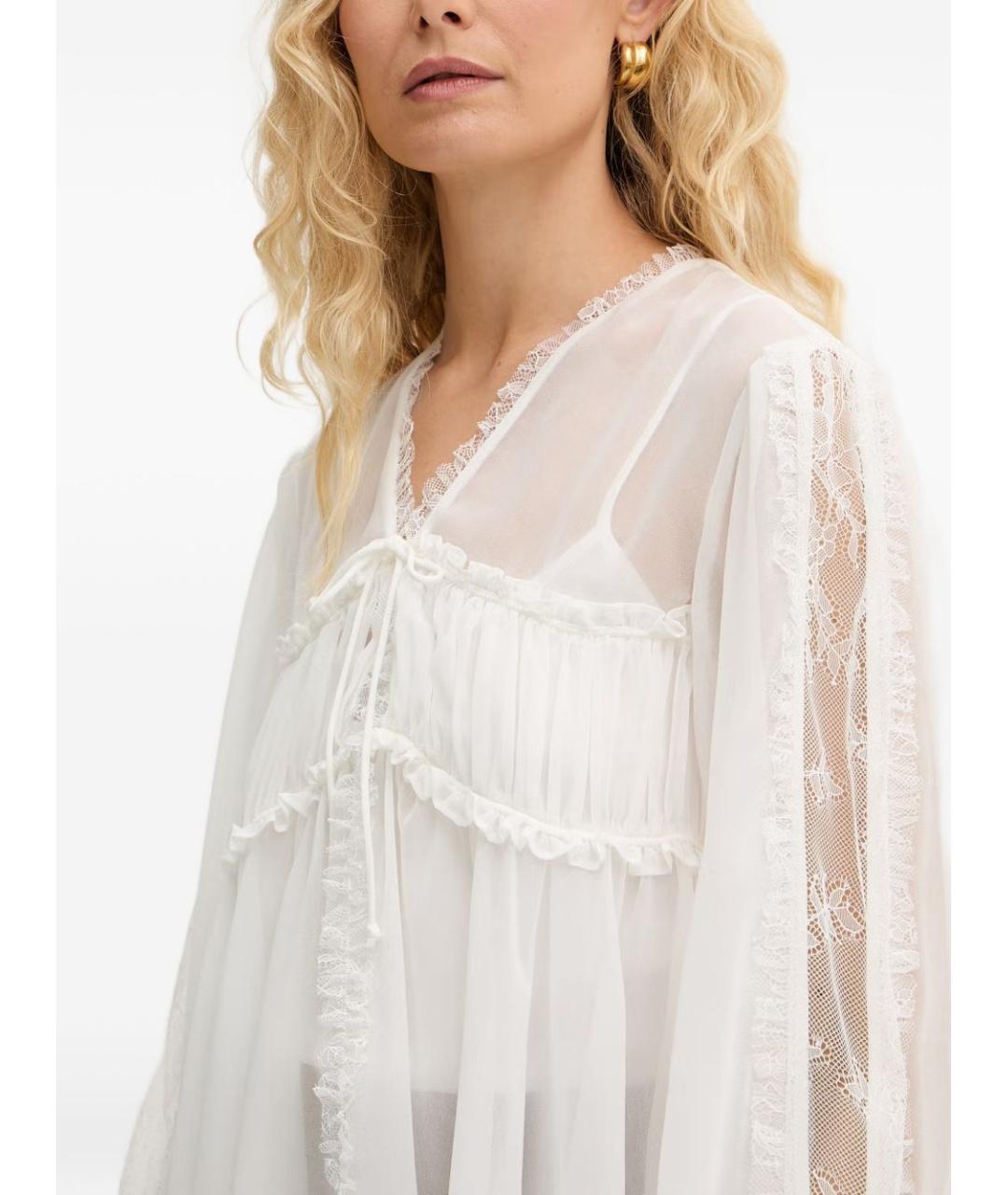 PINKO Белая полиэстеровая блузы, фото 2