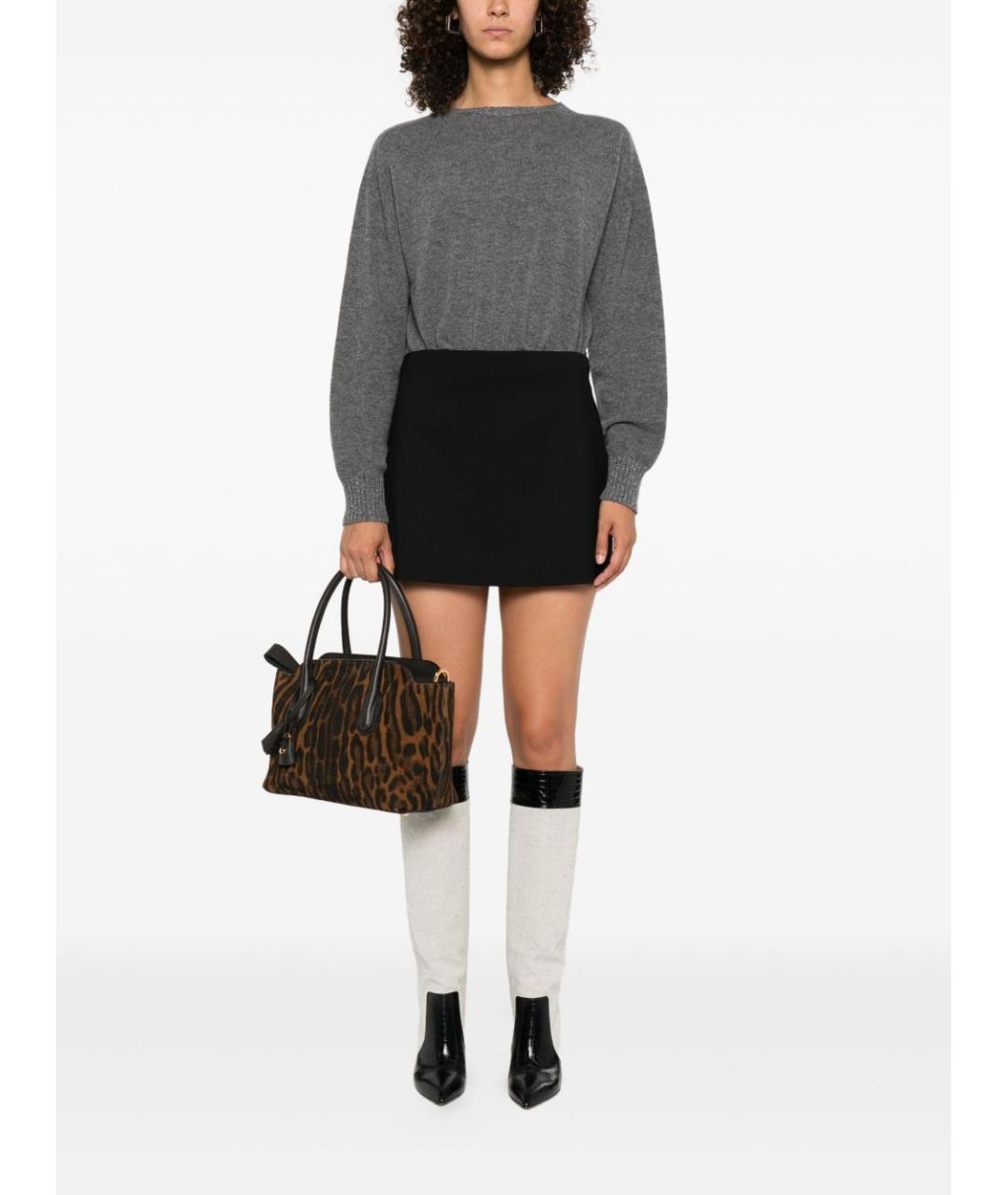 TWIN-SET Серый шерстяной джемпер / свитер, фото 5