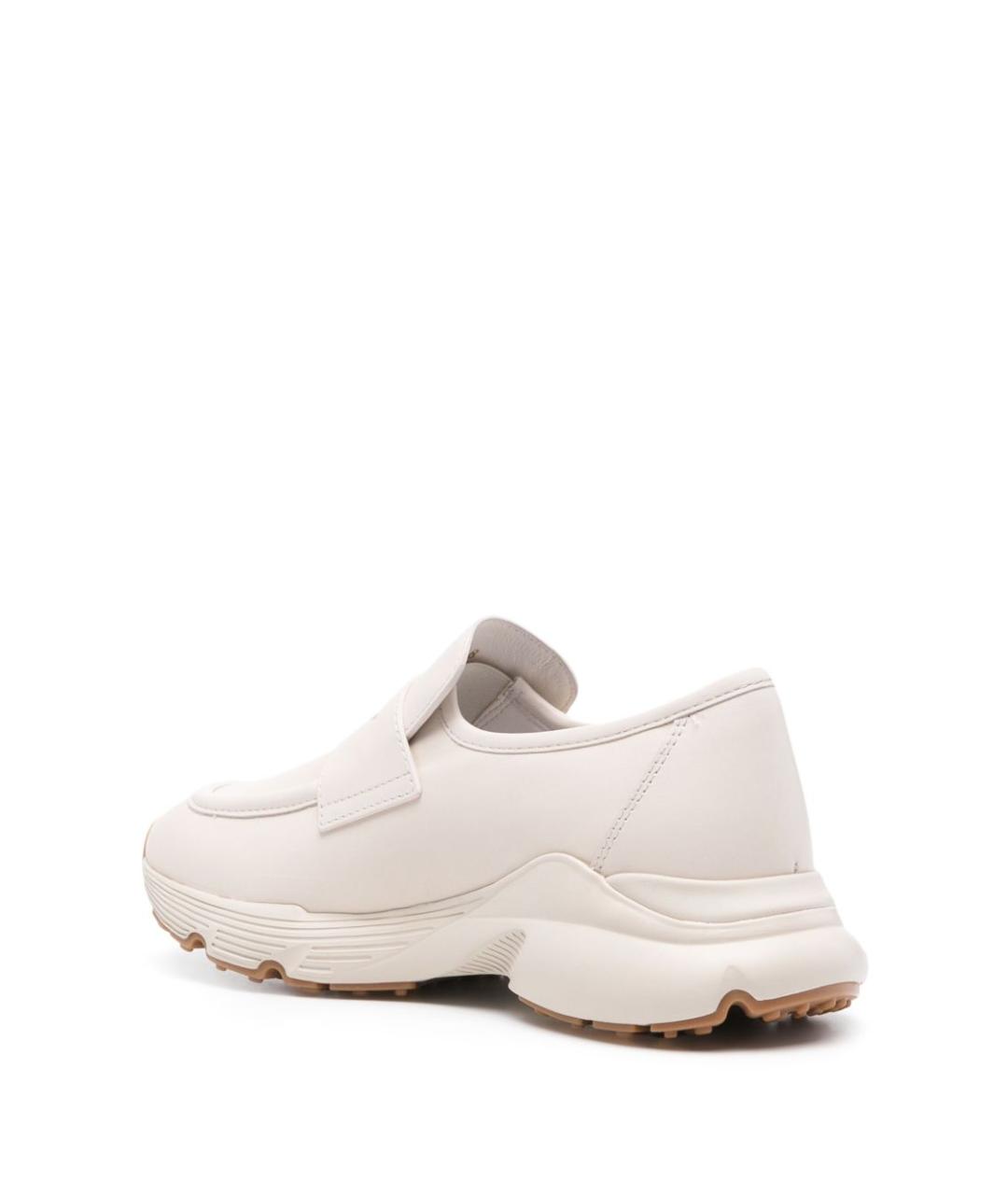 TOD'S Белые кожаные лоферы, фото 4