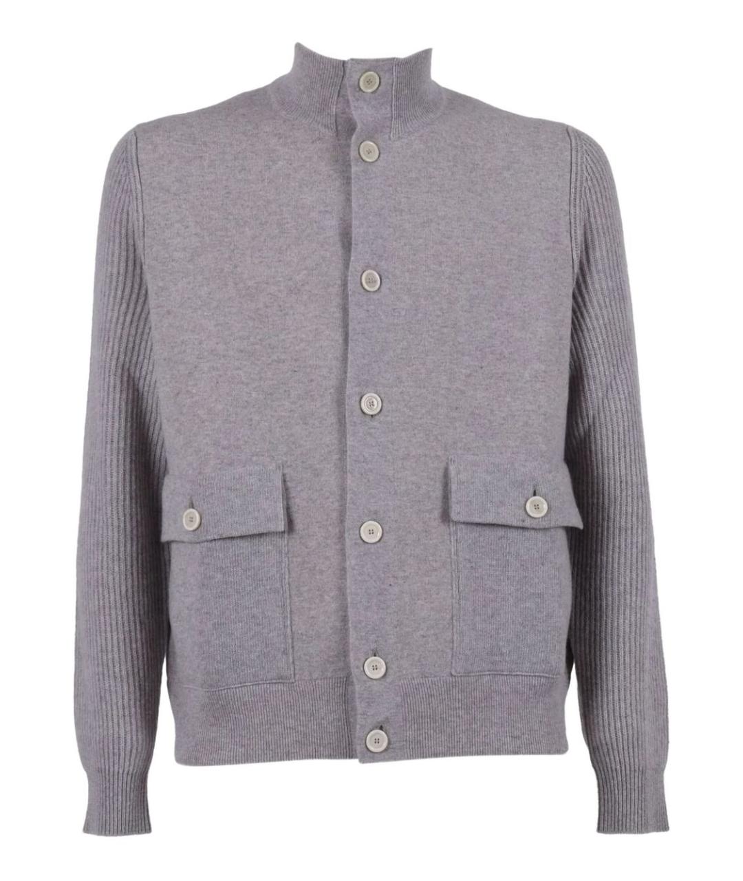 LARDINI Серое шерстяное пальто, фото 1