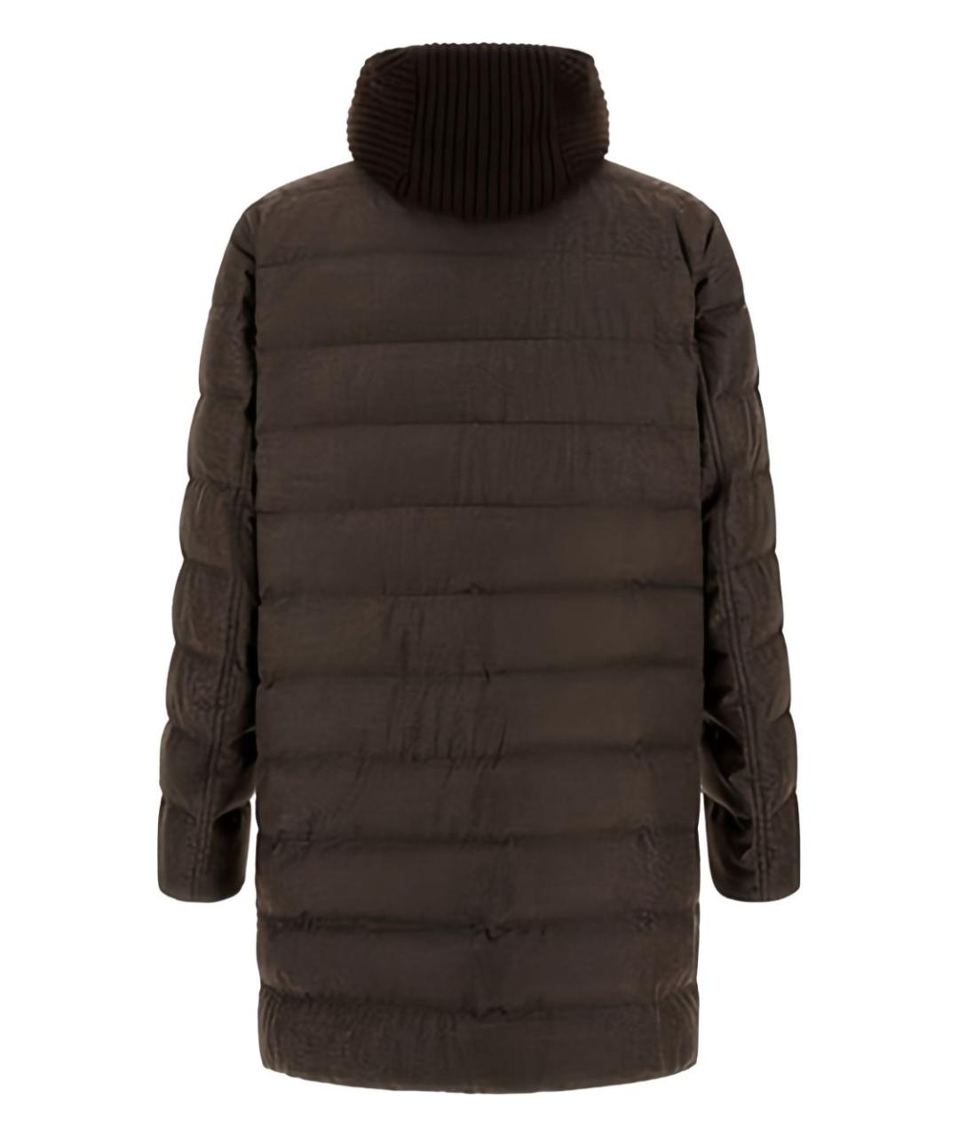 HERNO Коричневый полиамидовый пуховик, фото 2