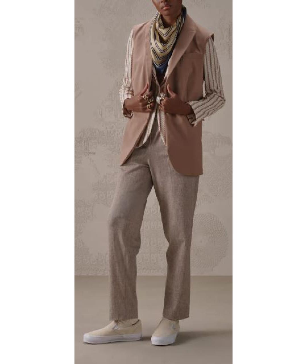 CIRCOLO 1901 Коричневый хлопковый жилет, фото 2