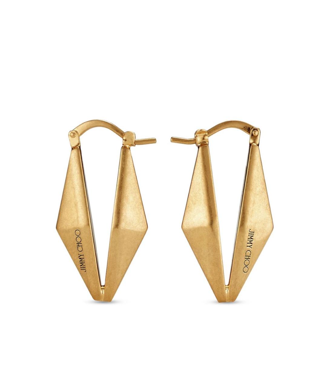 JIMMY CHOO Золотые латунные серьги, фото 1