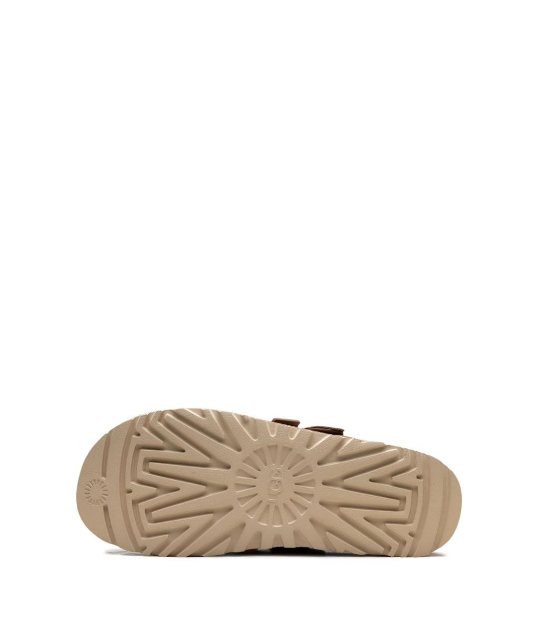 UGG AUSTRALIA Коричневые нубуковые мюли, фото 3