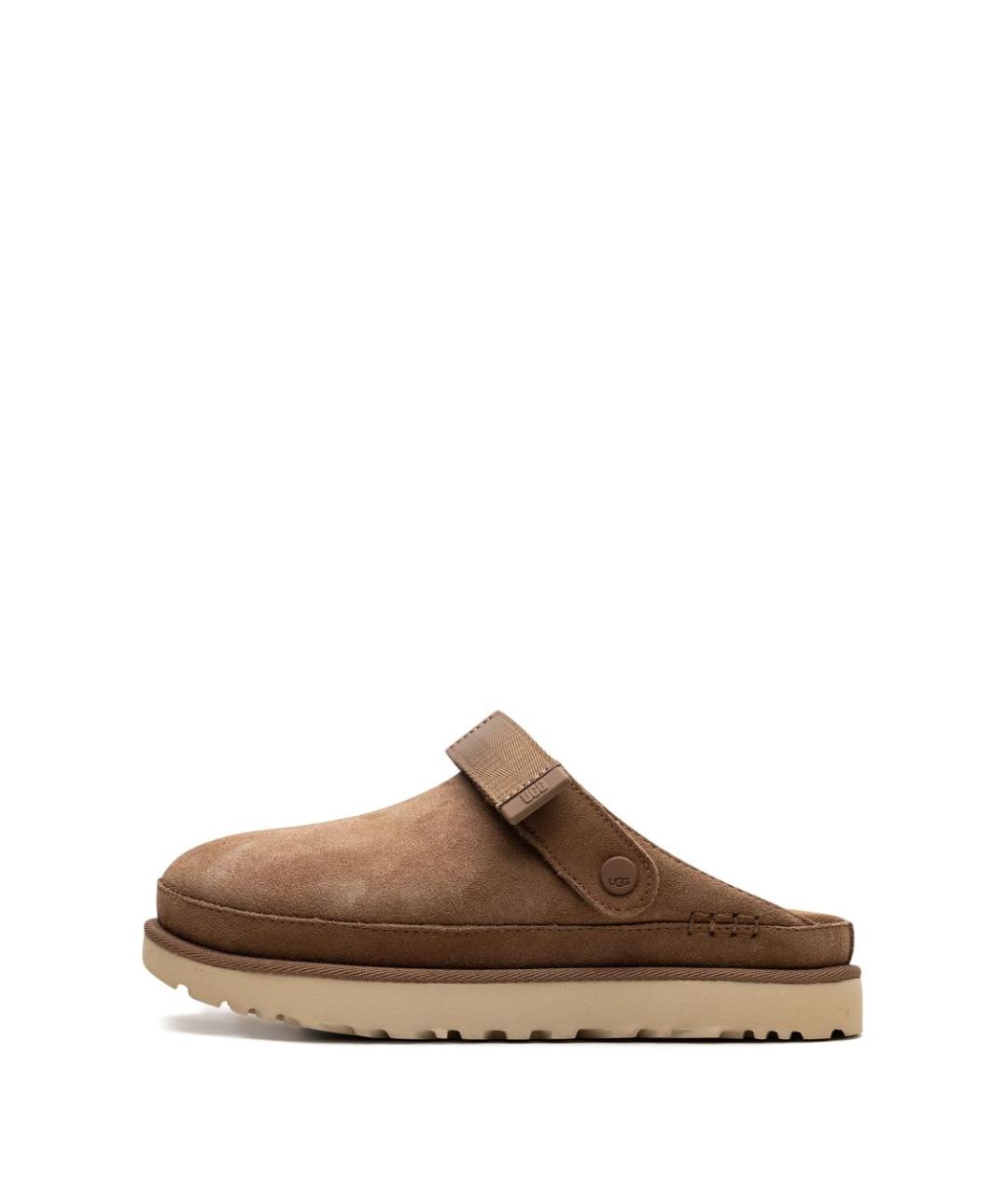 UGG AUSTRALIA Коричневые нубуковые мюли, фото 4