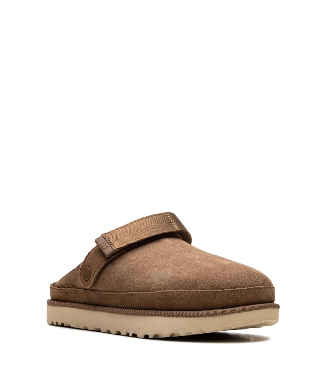UGG AUSTRALIA Коричневые нубуковые мюли, фото 2
