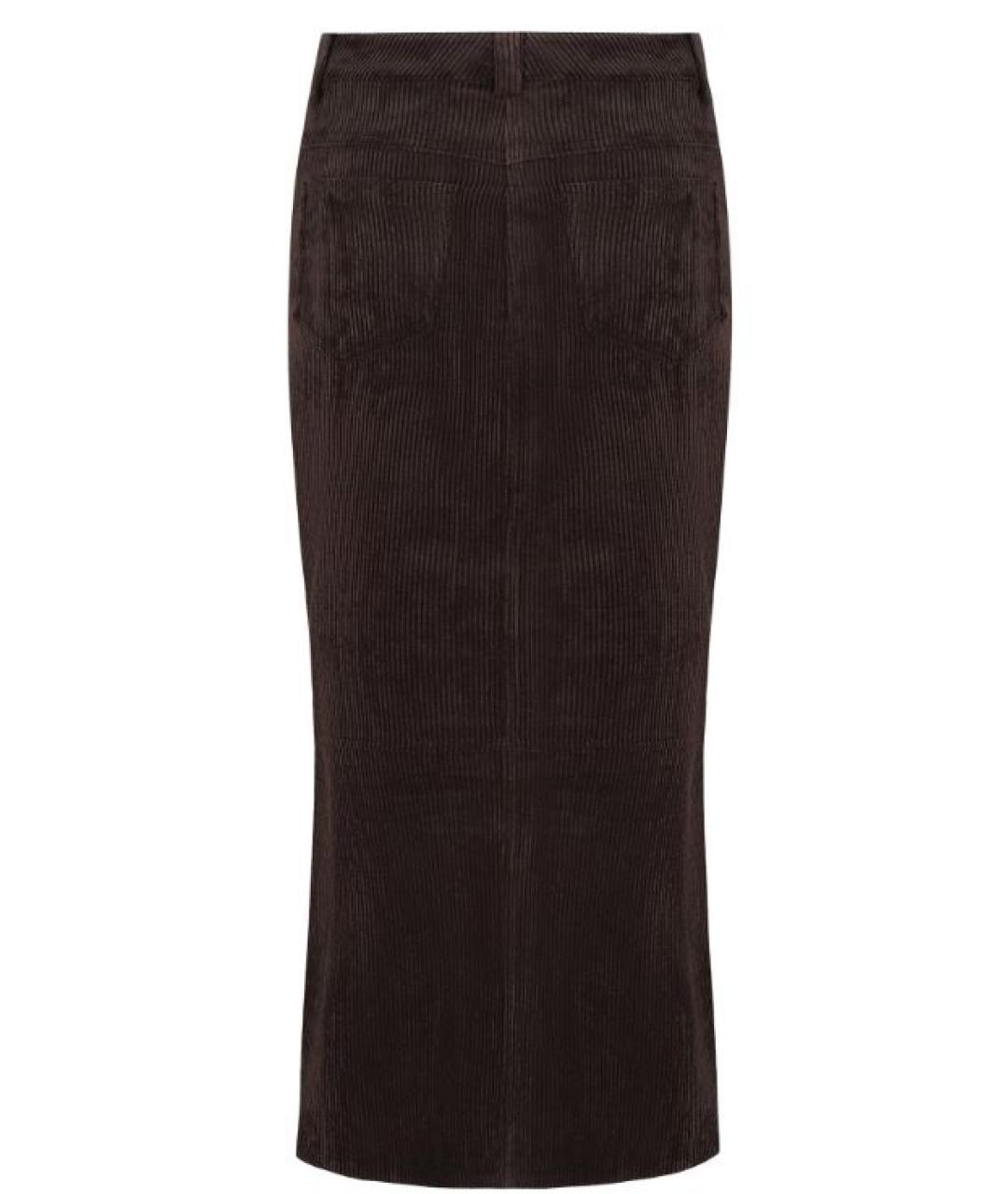 D.EXTERIOR Коричневая юбка миди, фото 2