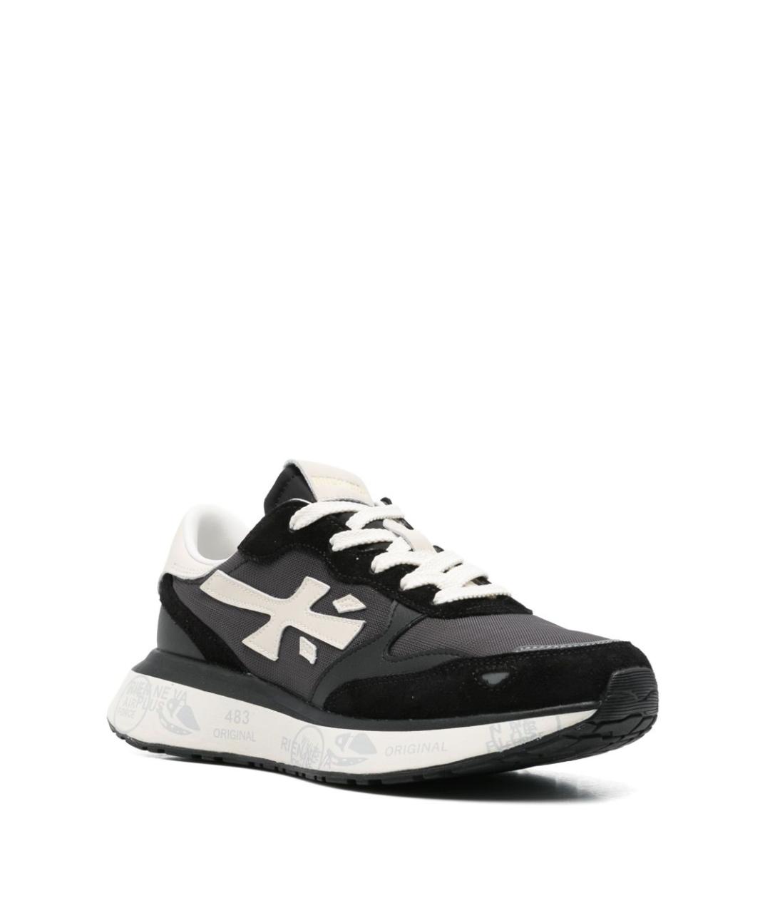 PREMIATA Черные кожаные кроссовки, фото 4