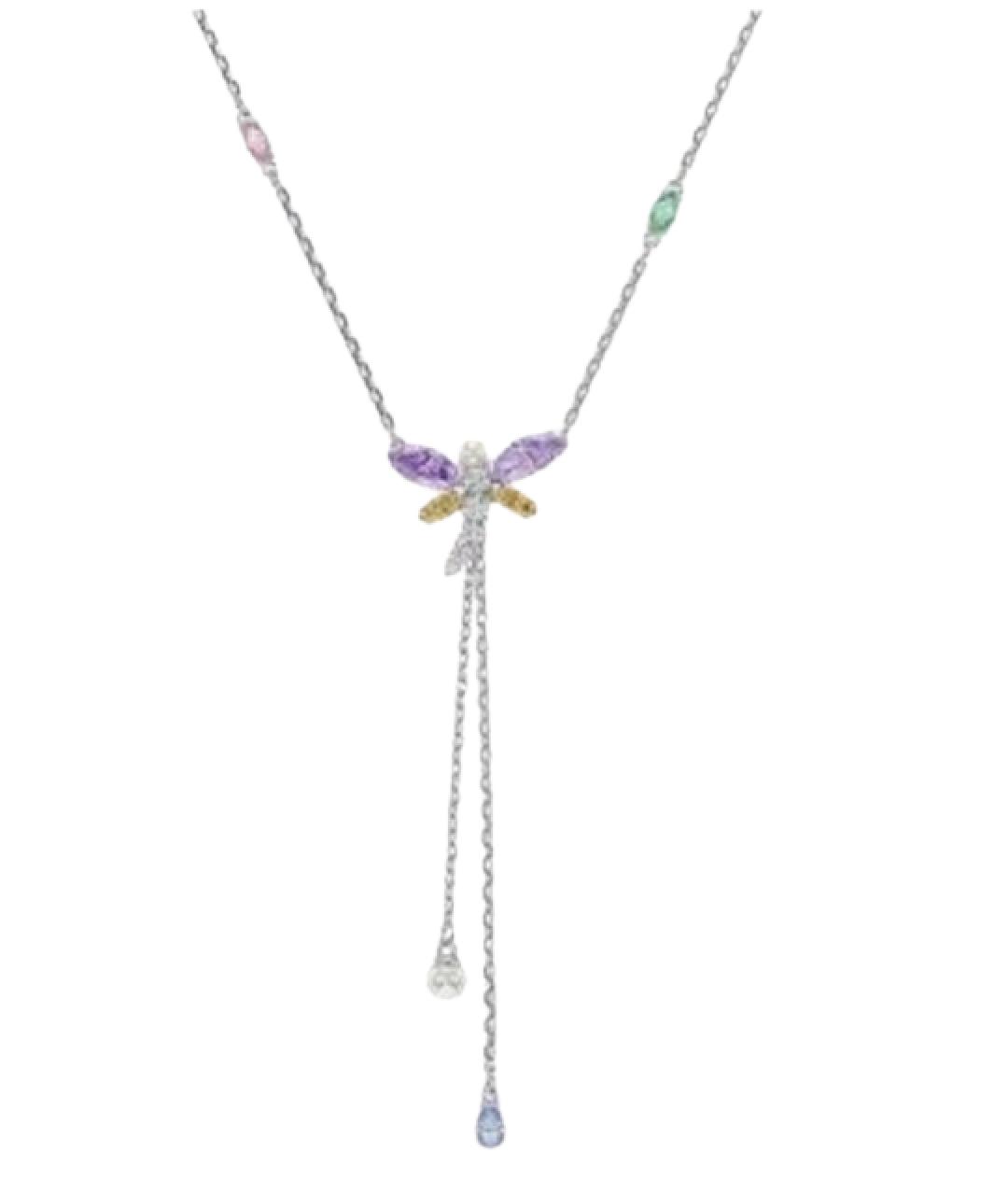 SWAROVSKI Серебряное металлическое колье, фото 2