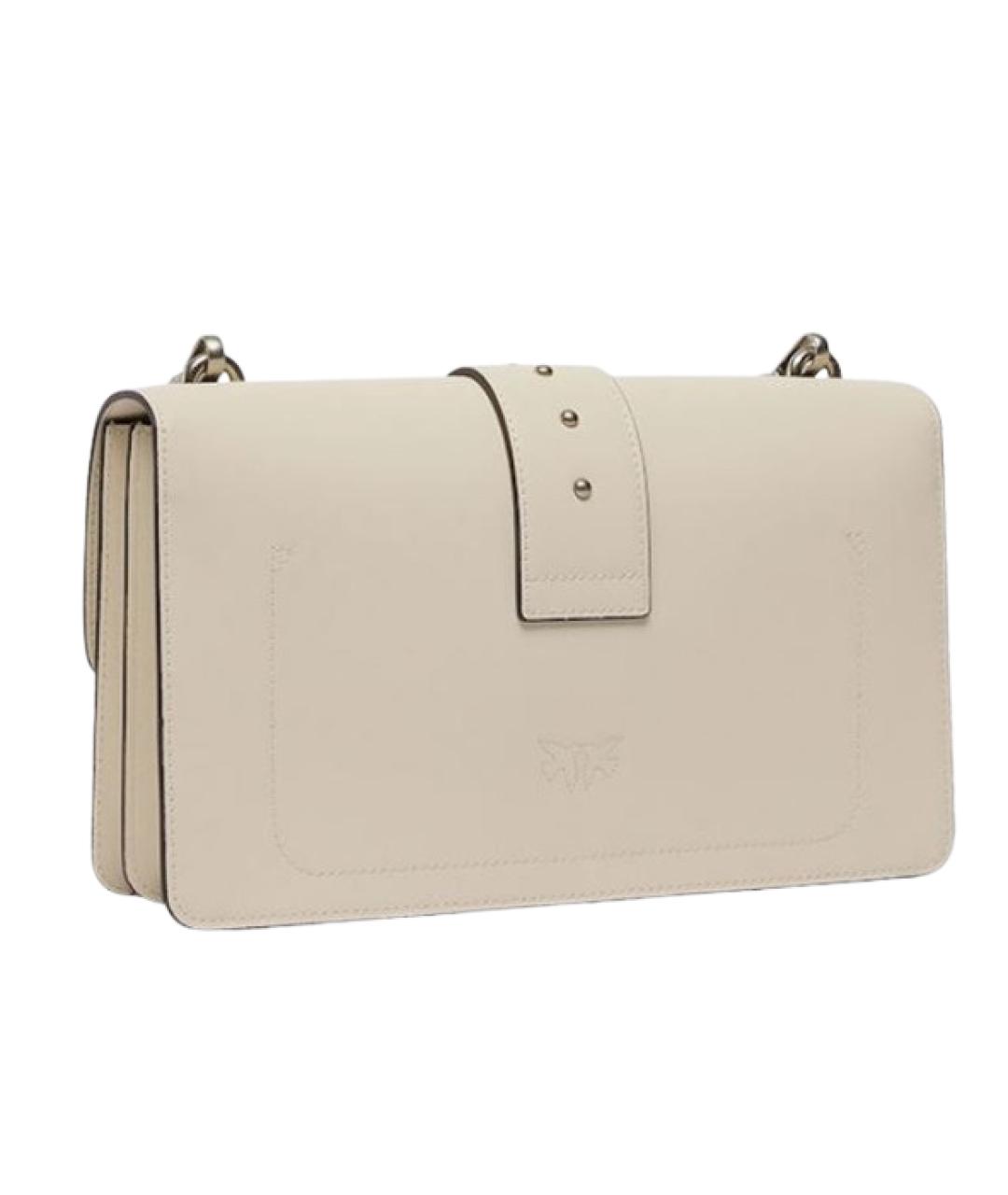 PINKO Белая кожаная сумка через плечо, фото 2