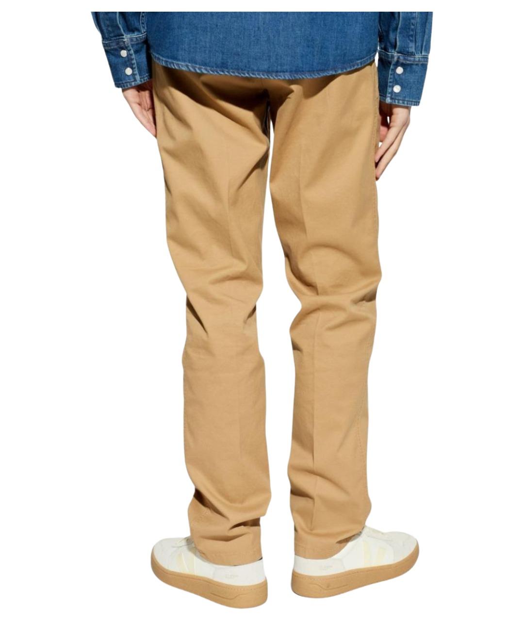 DIESEL Бежевые хлопковые повседневные брюки, фото 2