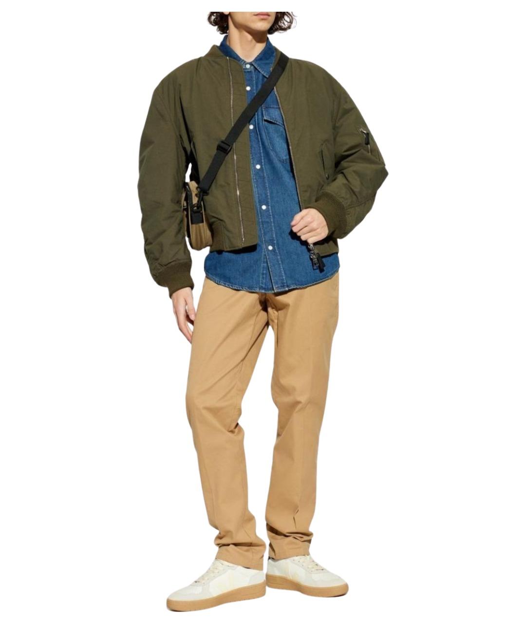 DIESEL Бежевые хлопковые повседневные брюки, фото 3