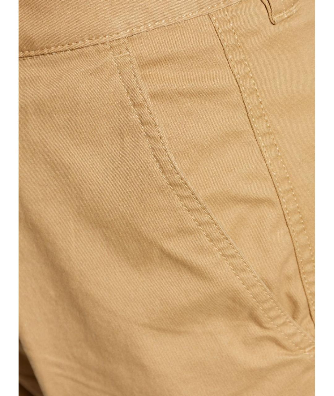 DIESEL Бежевые хлопковые повседневные брюки, фото 4