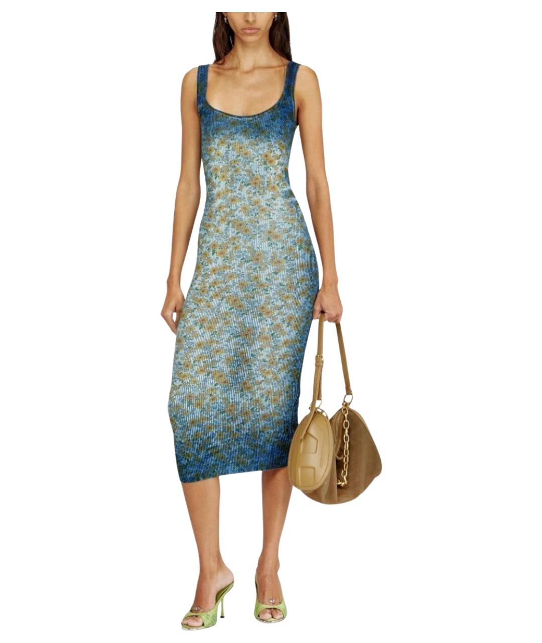 DIESEL Мульти хлопковое вечернее платье, фото 2