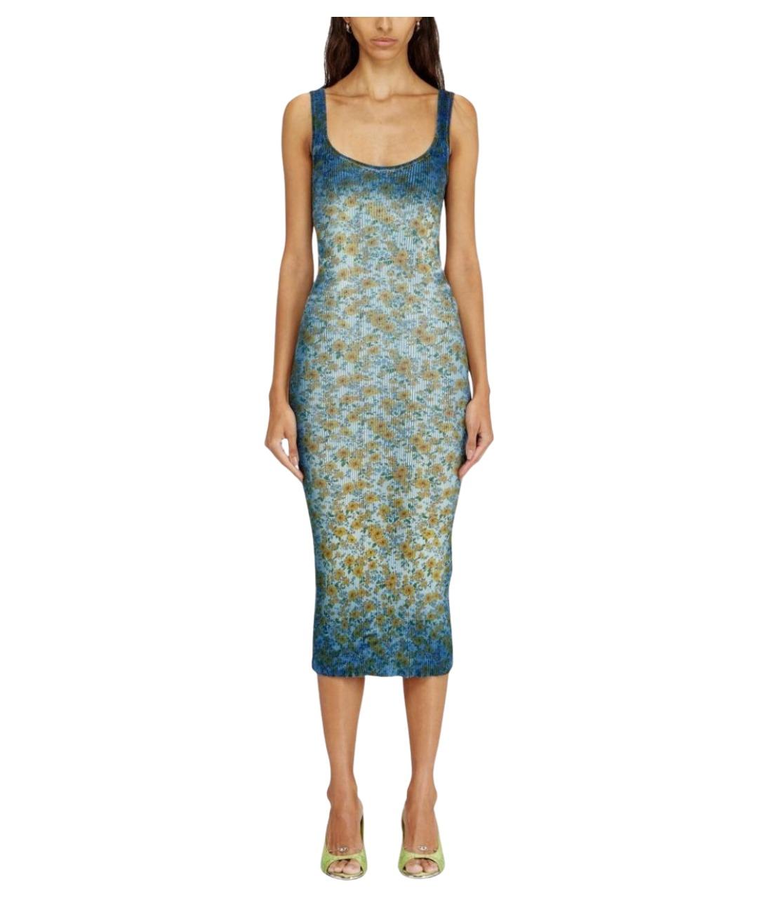 DIESEL Мульти хлопковое вечернее платье, фото 3