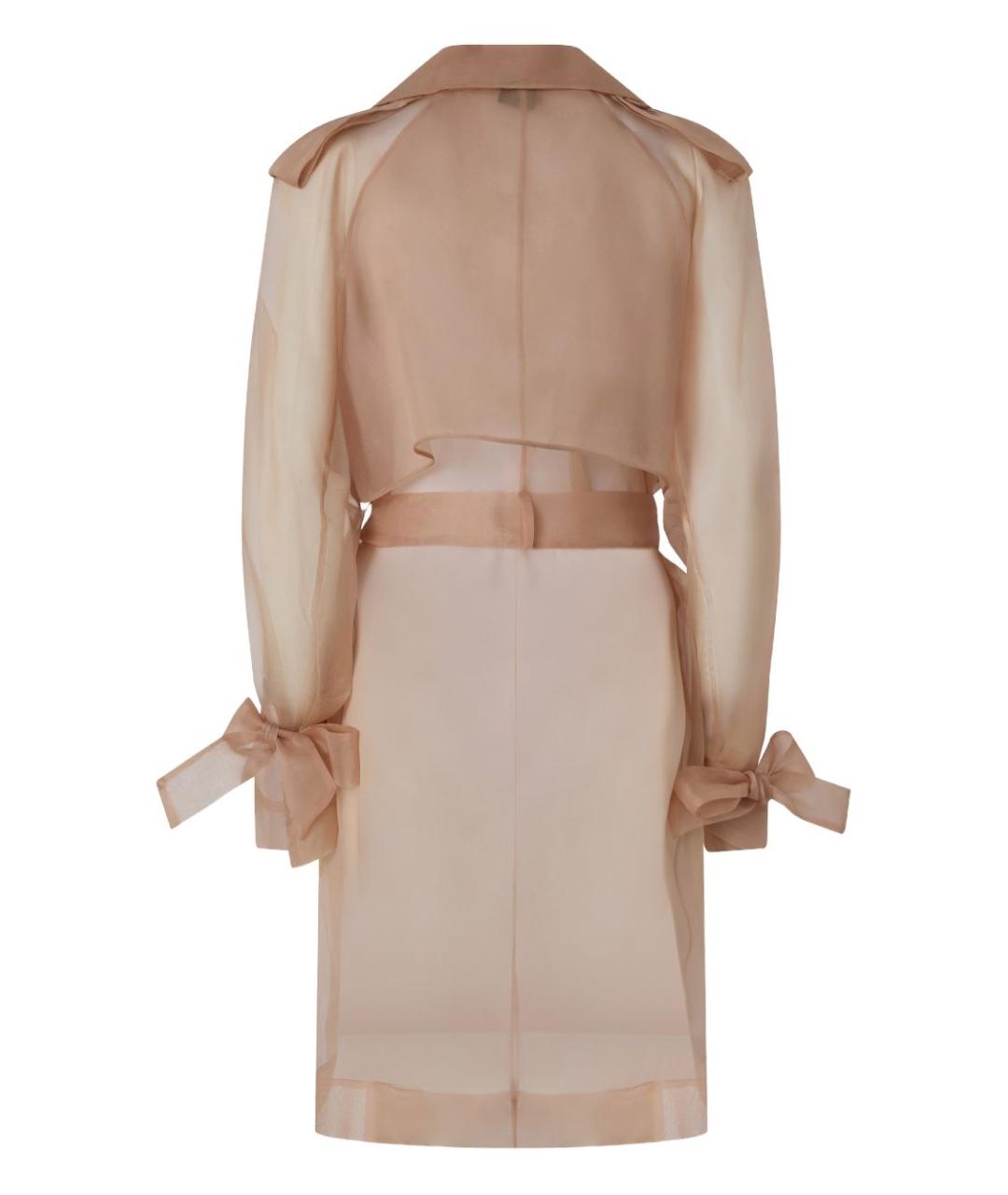 PINKO Розовое шелковое пальто, фото 2