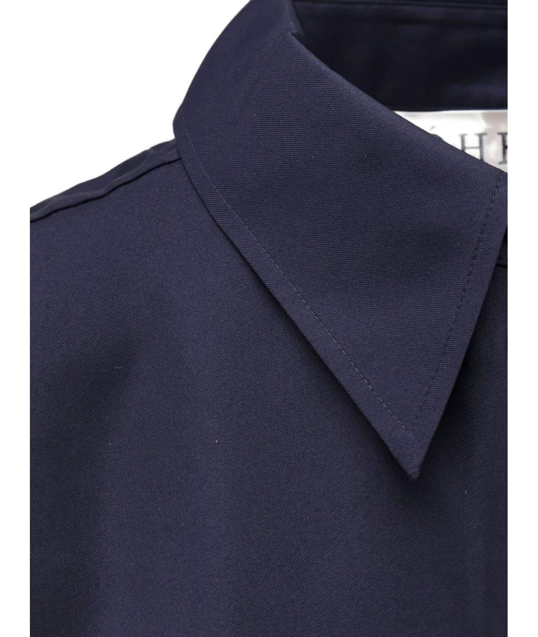 ROHE Темно-синяя хлопковая рубашка, фото 2