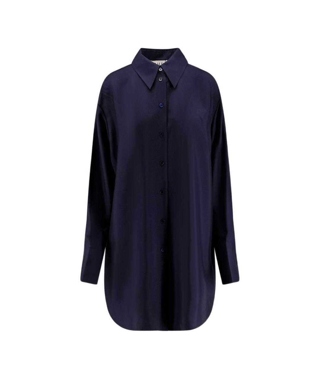 ROHE Темно-синяя хлопковая рубашка, фото 1