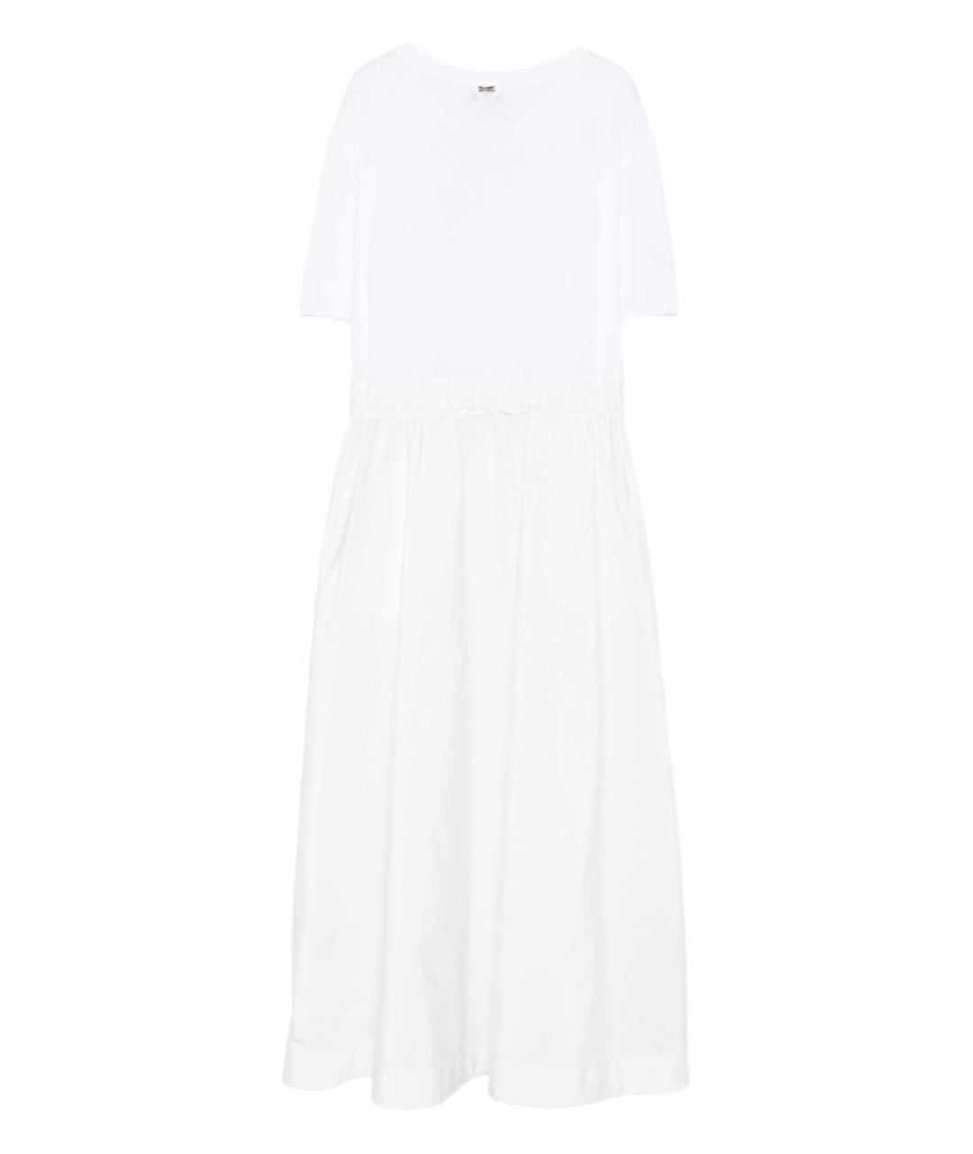 HERNO Белое полиэстеровое повседневное платье, фото 2