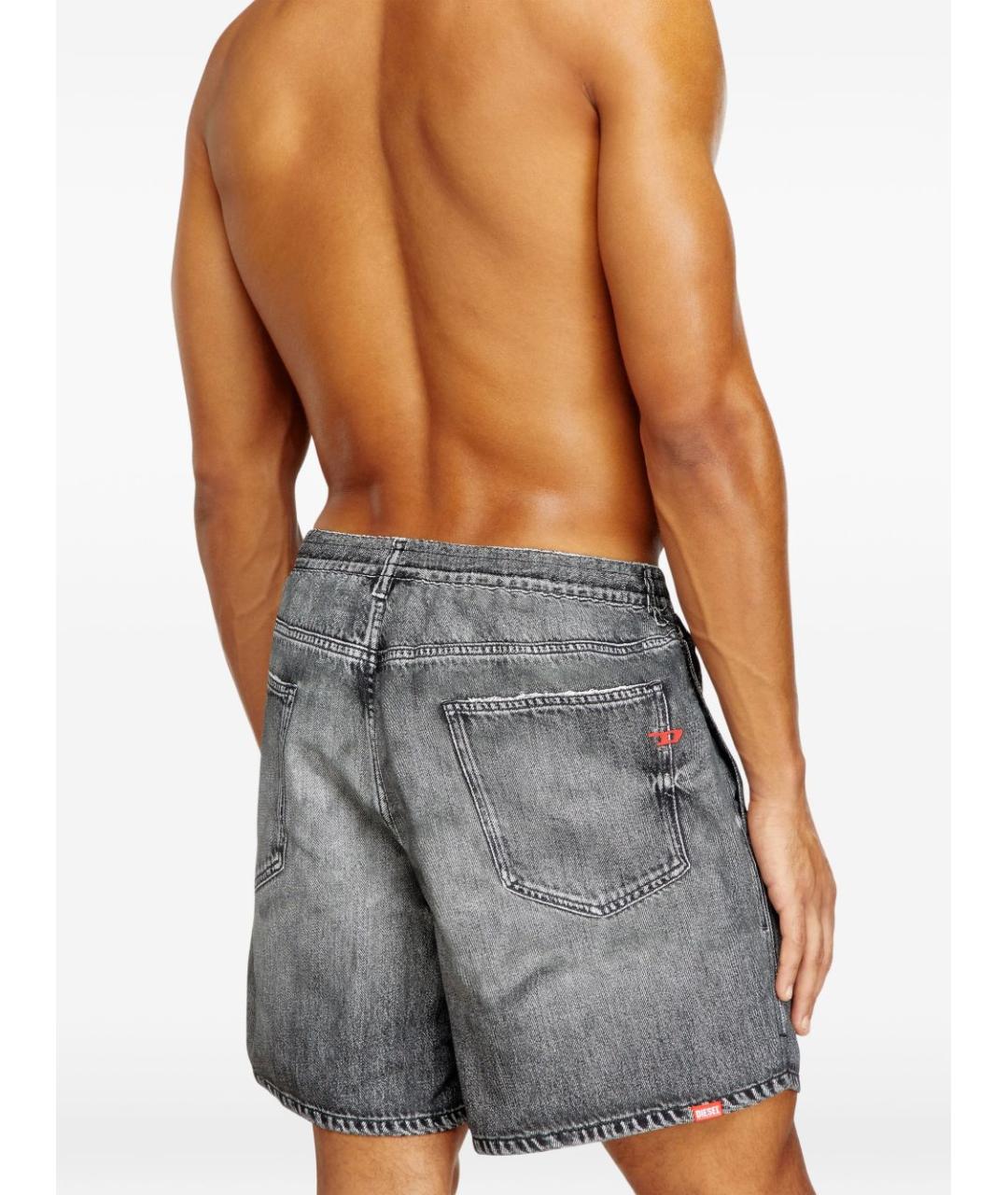DIESEL Серые полиэстеровые шорты, фото 4
