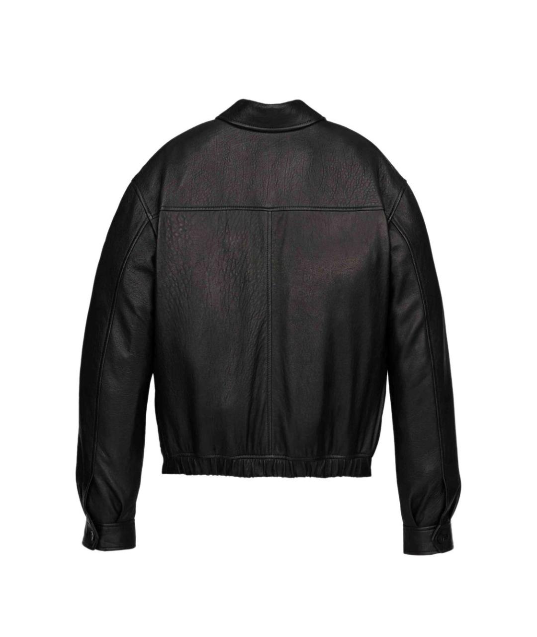 SAINT LAURENT Черная кожаная куртка, фото 3