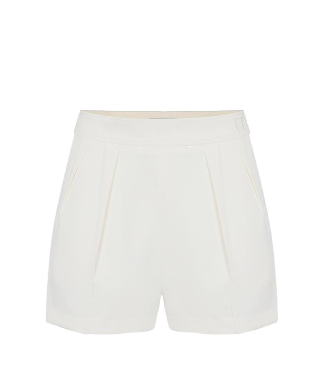ELISABETTA FRANCHI Белые полиэстеровые шорты, фото 1