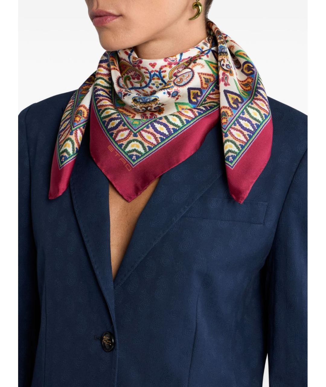 ETRO Мульти шелковый платок, фото 3