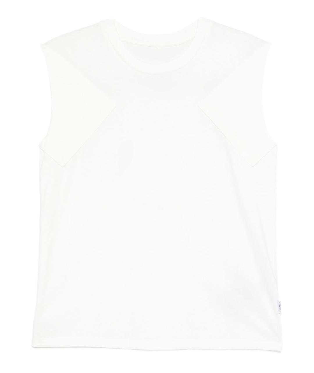 MM6 MAISON MARGIELA Белая хлопковая майка, фото 1