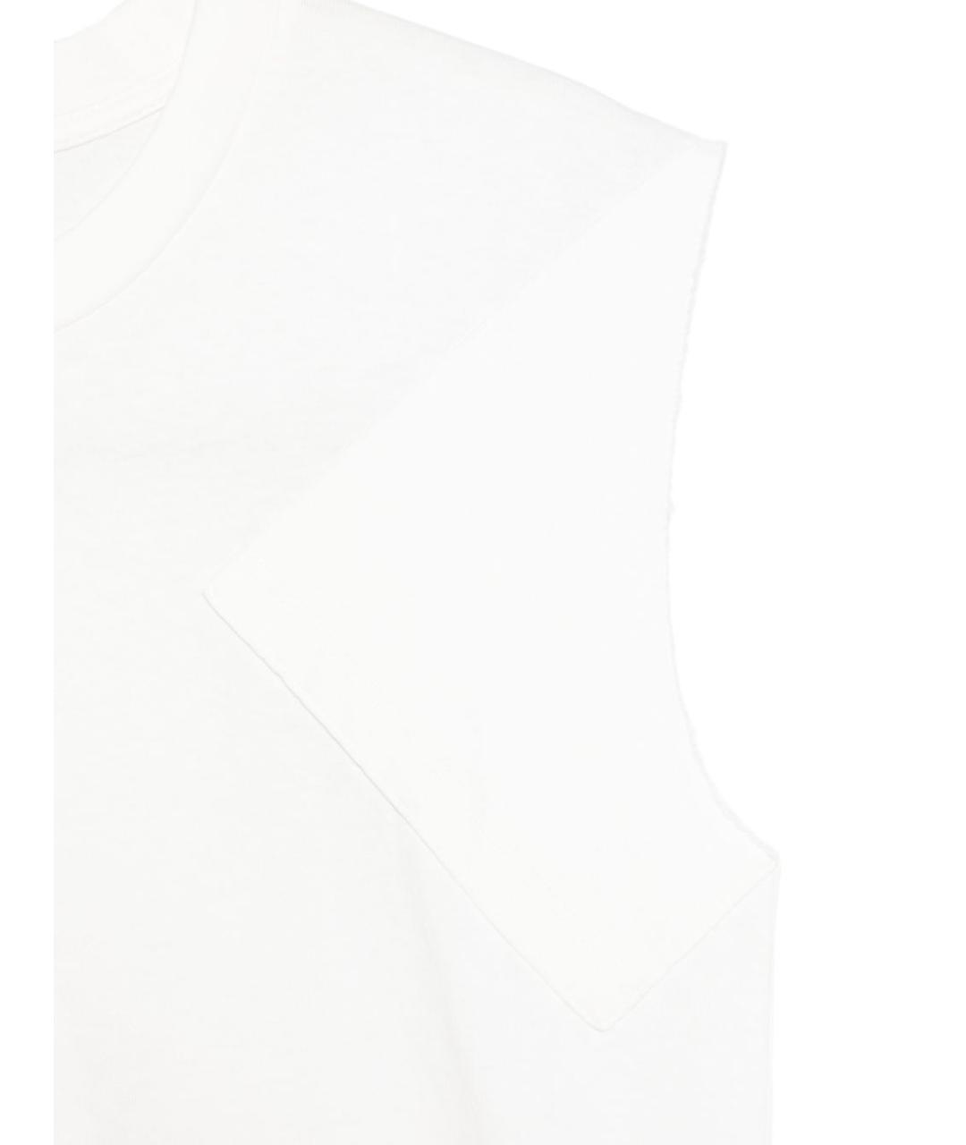 MM6 MAISON MARGIELA Белая хлопковая майка, фото 2