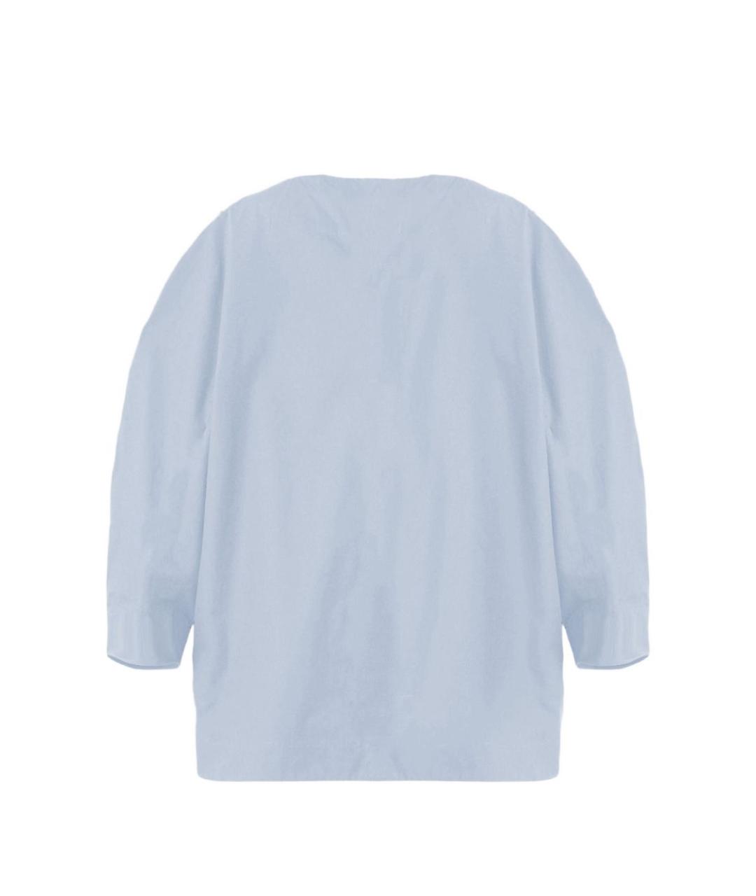 JACQUEMUS Голубая хлопковая рубашка, фото 3