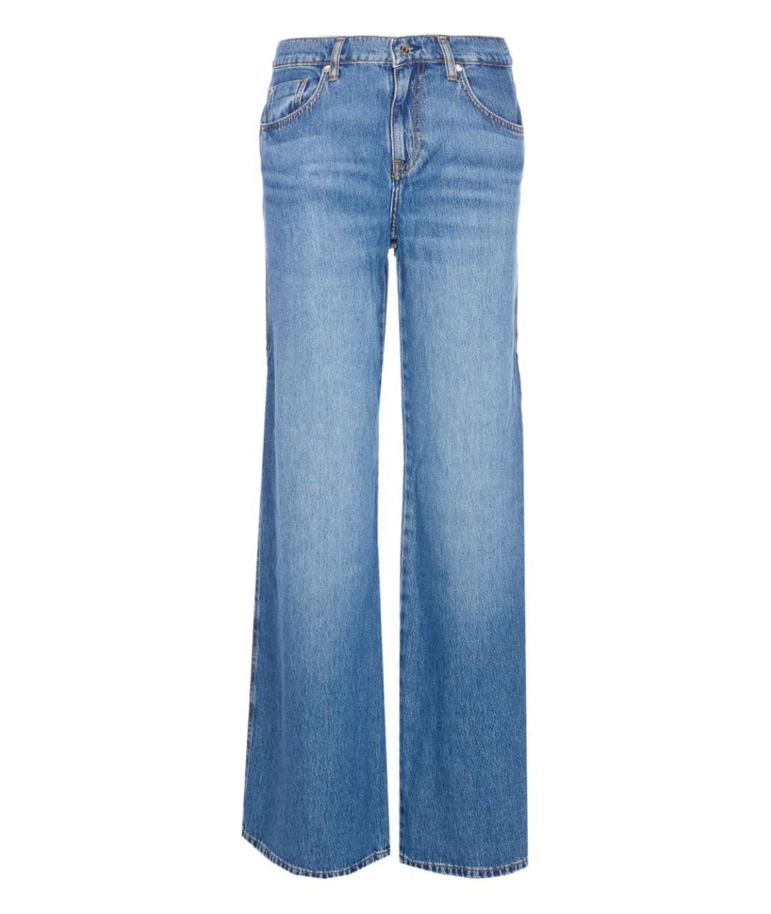 LIU JO Синие хлопковые прямые джинсы, фото 1