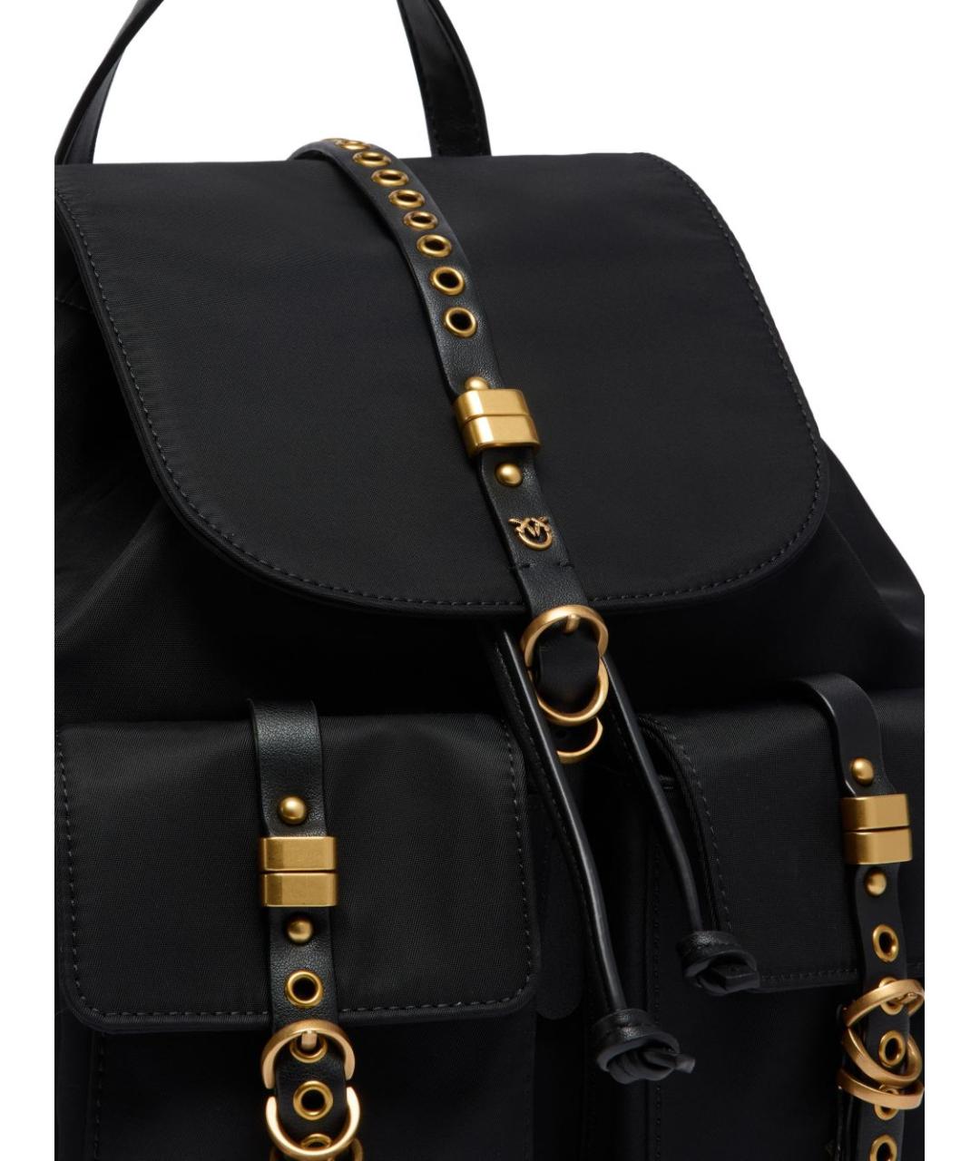 PINKO Черный тканевый рюкзак, фото 2