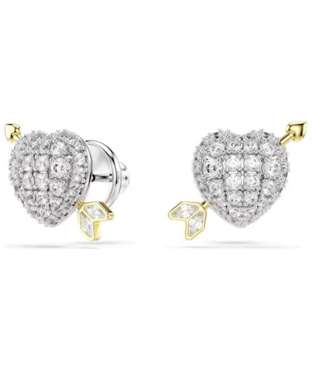 SWAROVSKI Белые серьги, фото 2