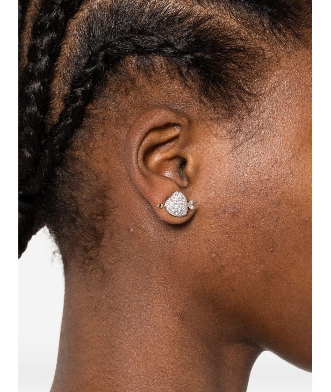 SWAROVSKI Белые серьги, фото 3