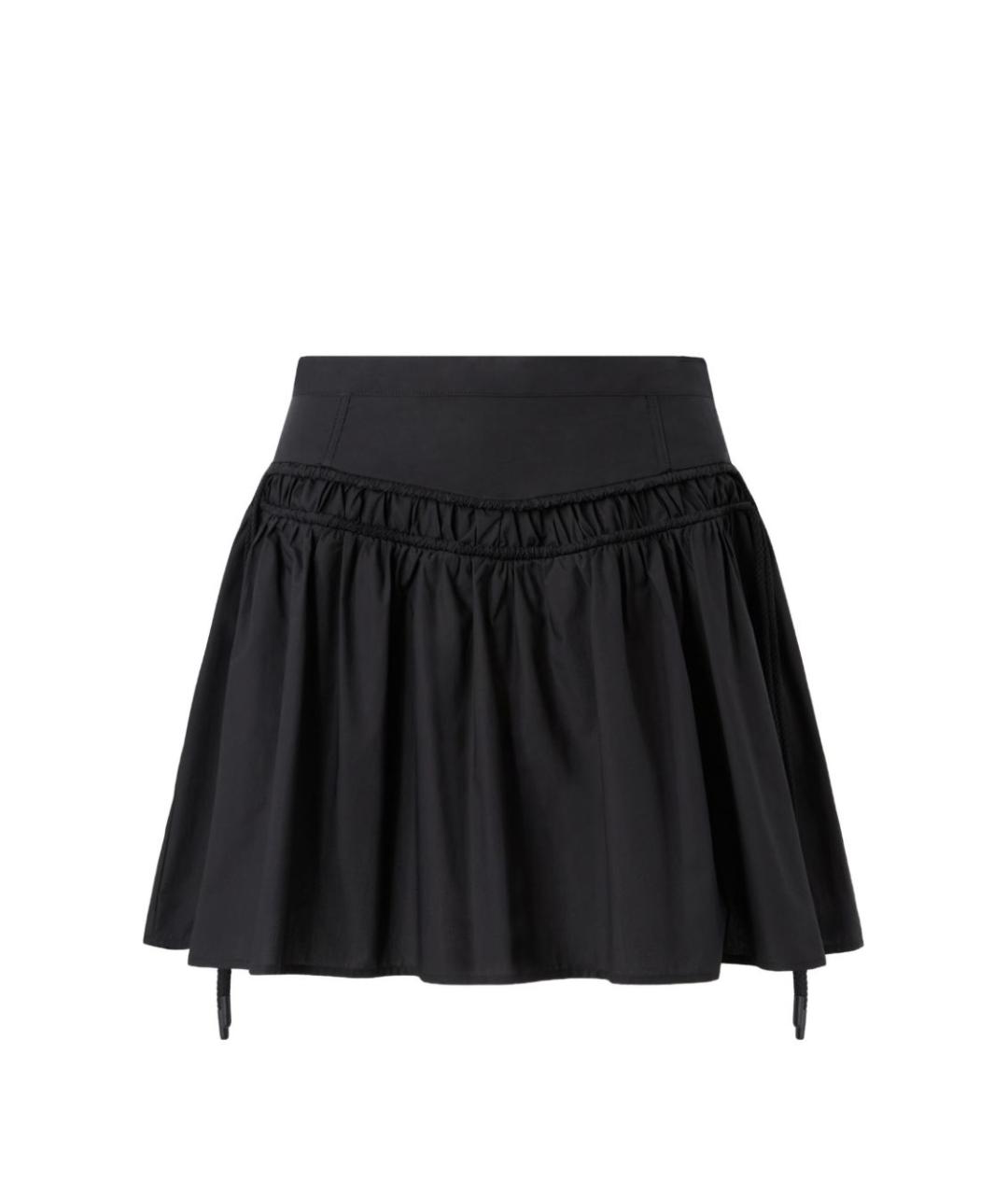 PINKO Черная хлопковая юбка мини, фото 2