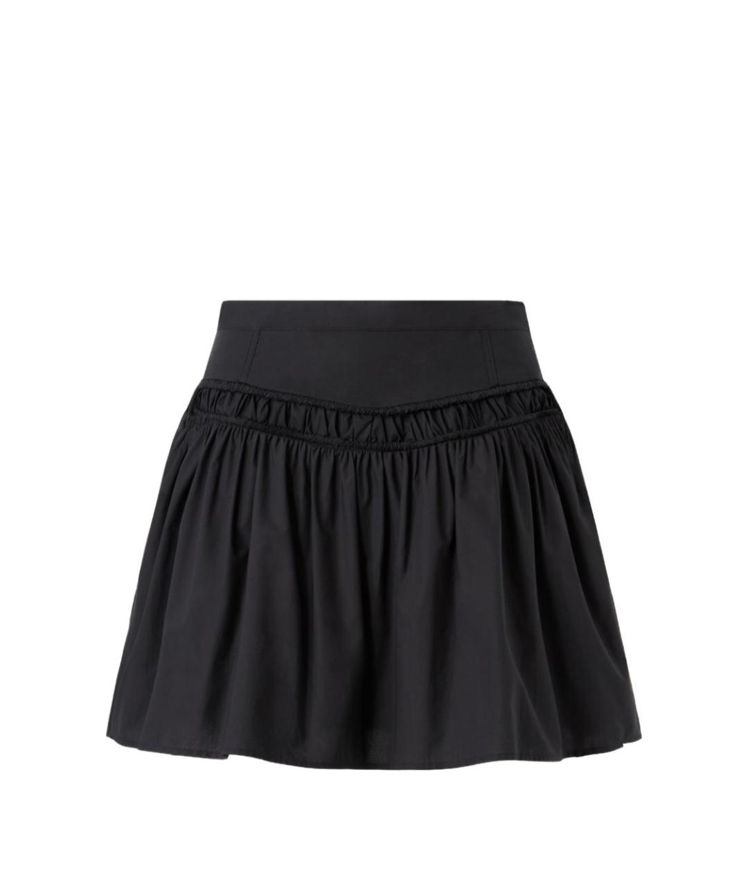 PINKO Черная хлопковая юбка мини, фото 1