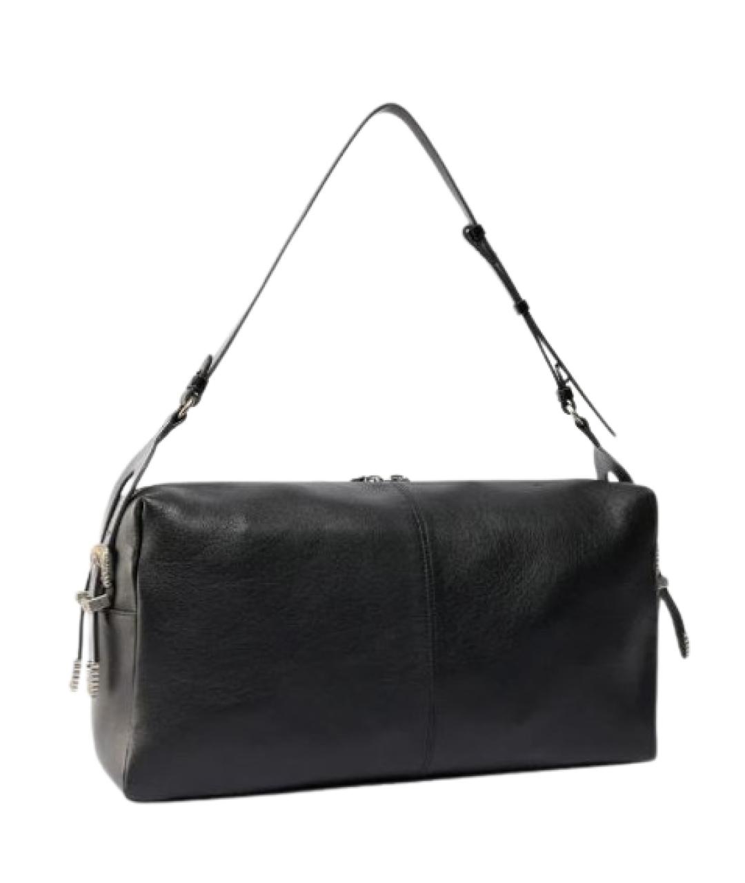 PINKO Черная кожаная сумка через плечо, фото 2