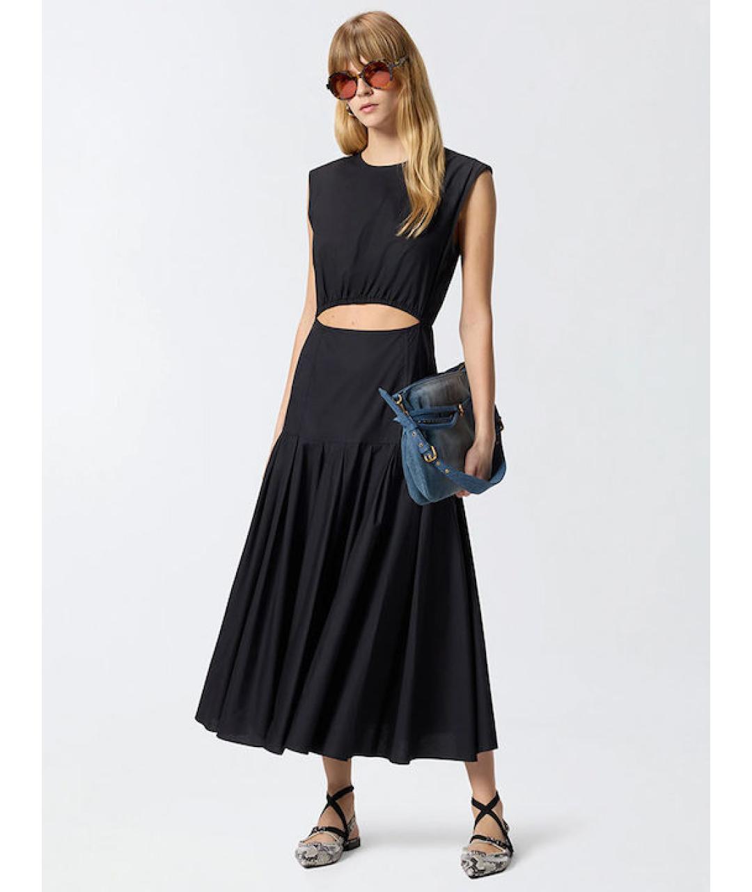 PINKO Черное повседневное платье, фото 3