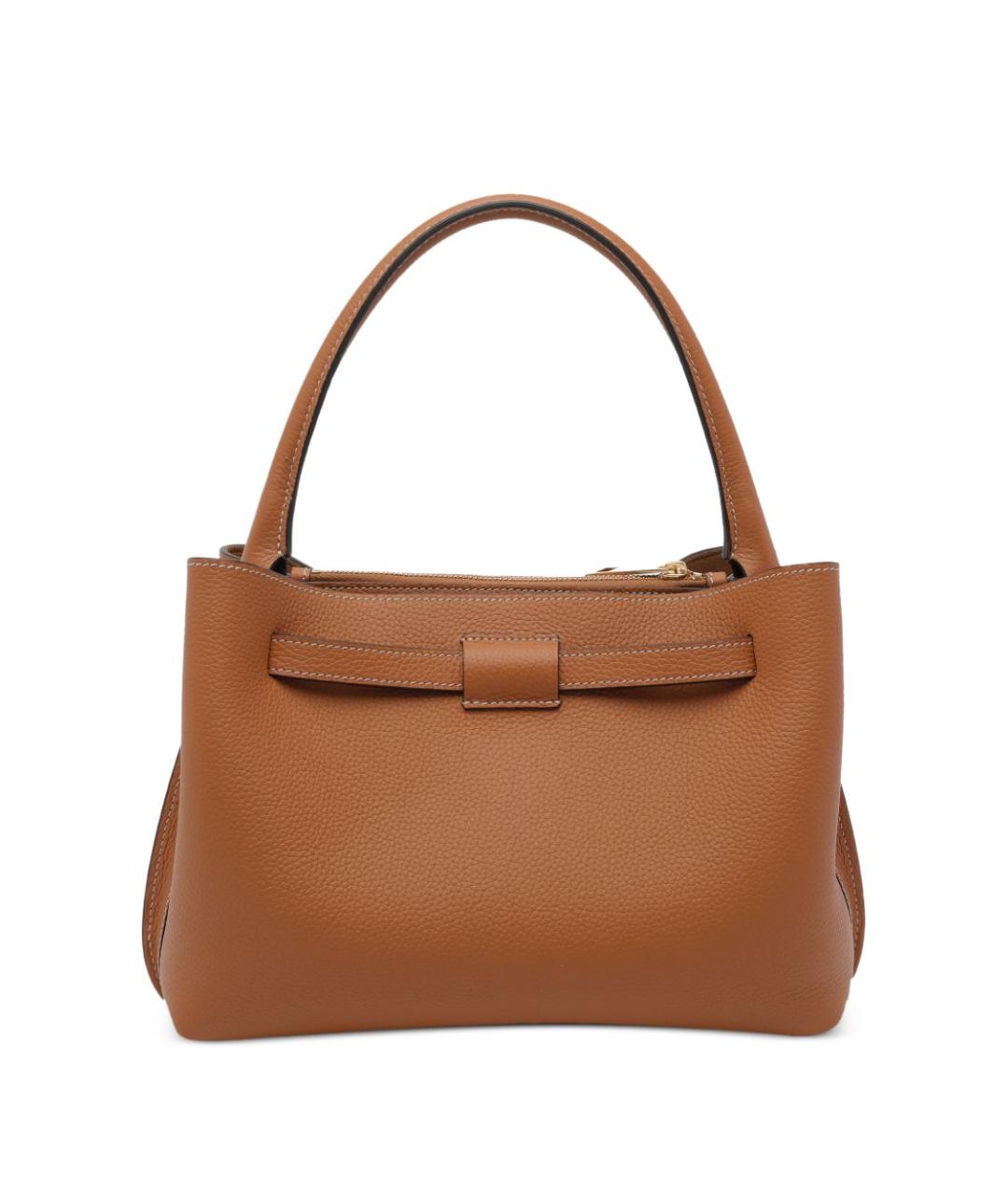 TOD'S Коричневая кожаная сумка тоут, фото 3