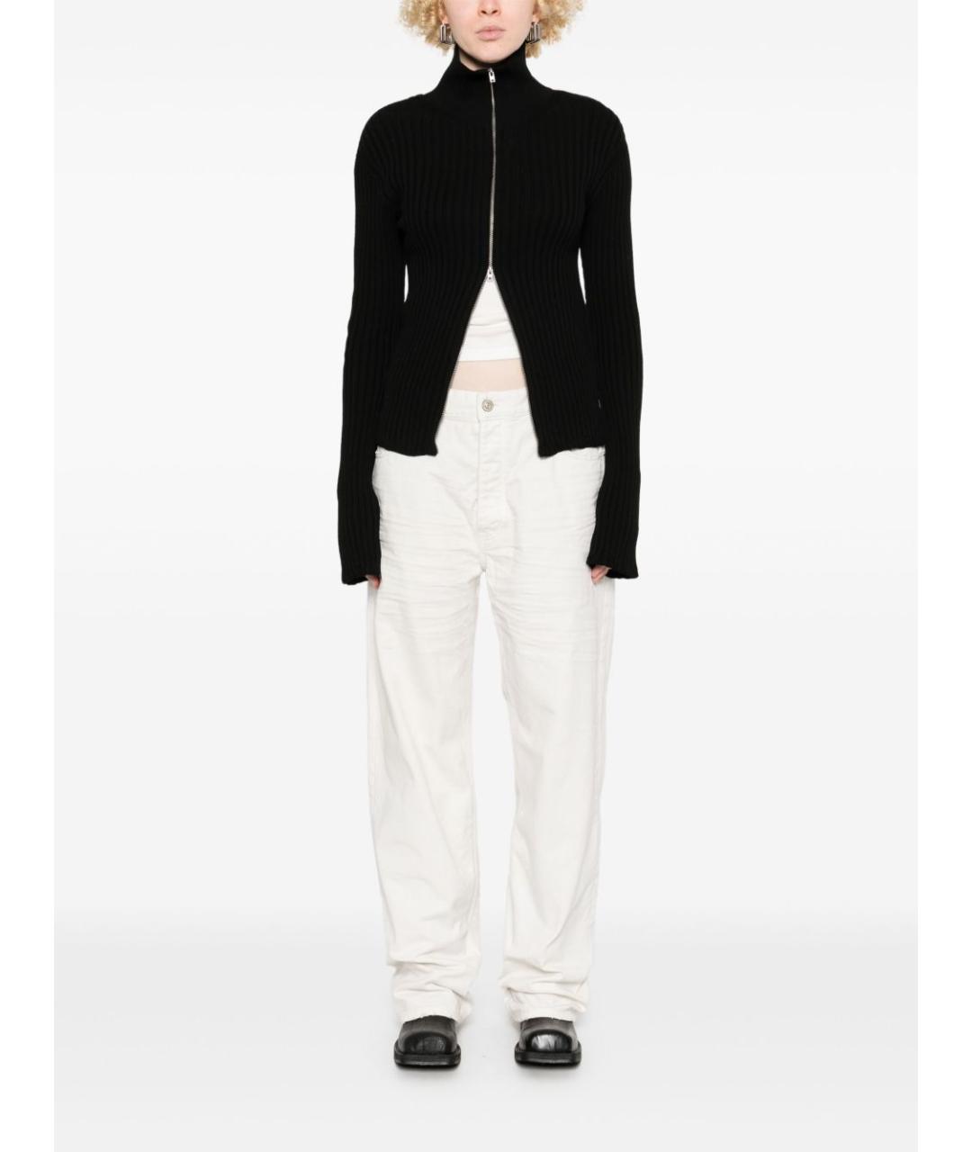 BALENCIAGA Белые хлопковые прямые джинсы, фото 2