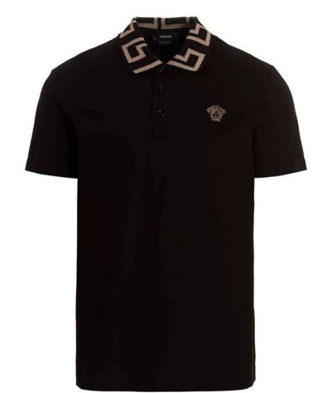 VERSACE Хлопковое поло с коротким рукавом, фото 1