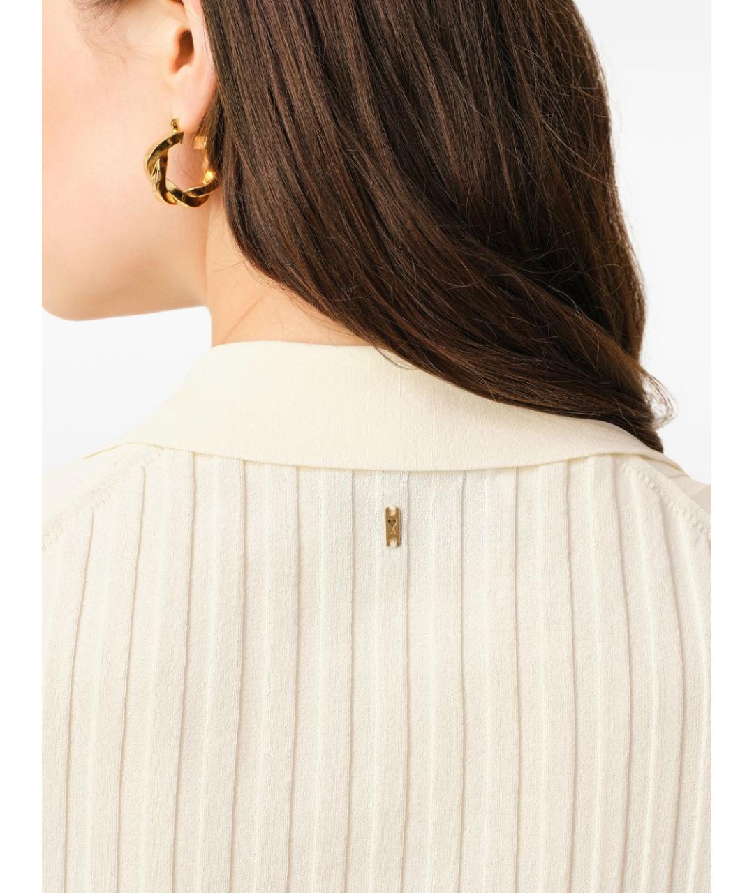 Ami Paris Белая вискозная футболка, фото 2